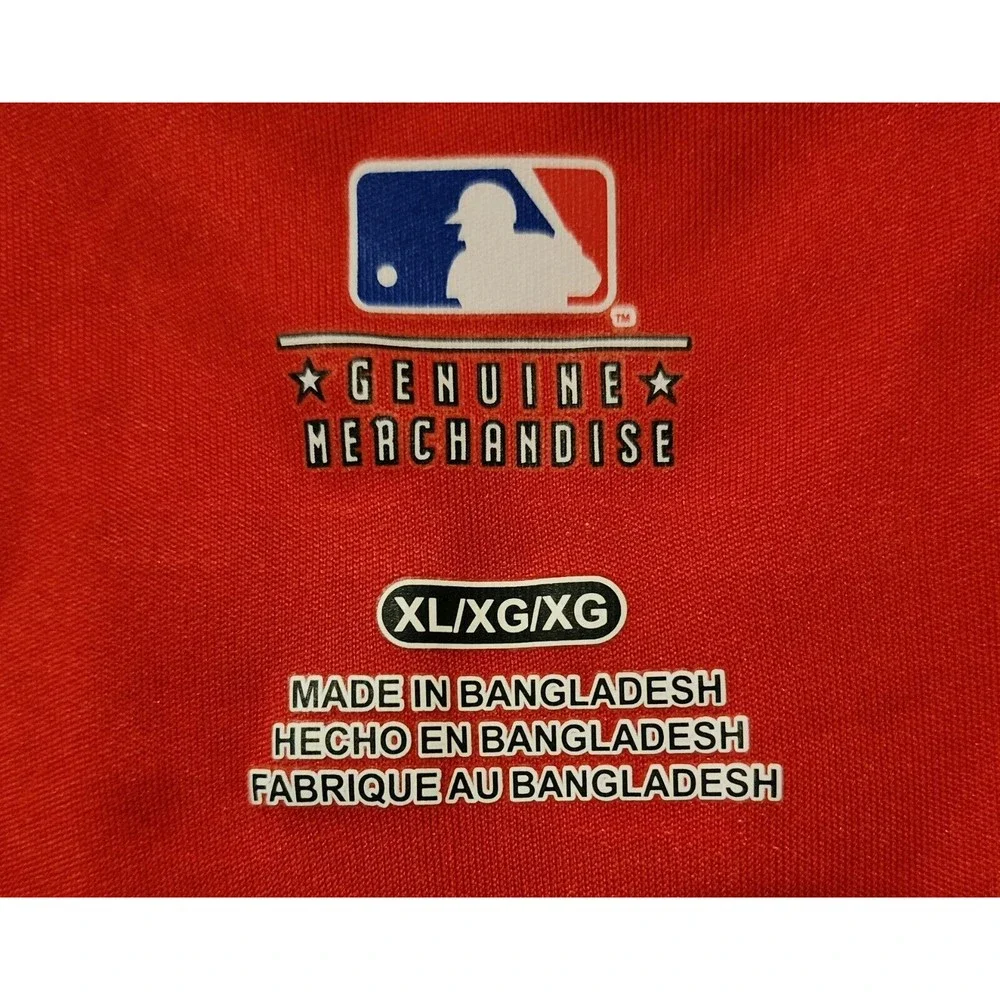 Washington NATS Mens T-Shirt MAX SCHERZER #31 Size XL Red Short Sleeve Baseball - Picture 6 of 7